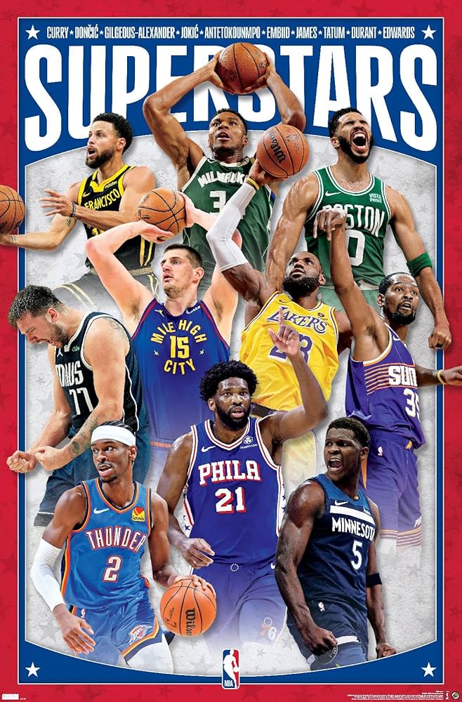 Amazon.co.jp: NBAリーグ-スーパースターズ24ウォールポスター